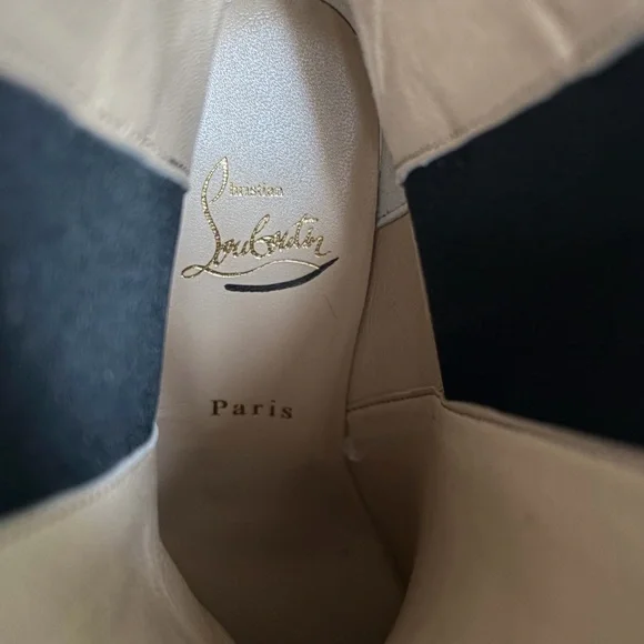 Christian Louboutin Leather 70 Chelsea Booties - Picture 15 of 16